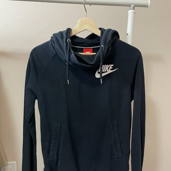 Nike black turtleneck hoodie - size small - Picture 2 of 6
